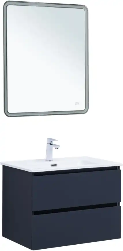 Тумба под раковину Aquanet Вега 2.0 70 маренго, подвесная, 337948 фото 14