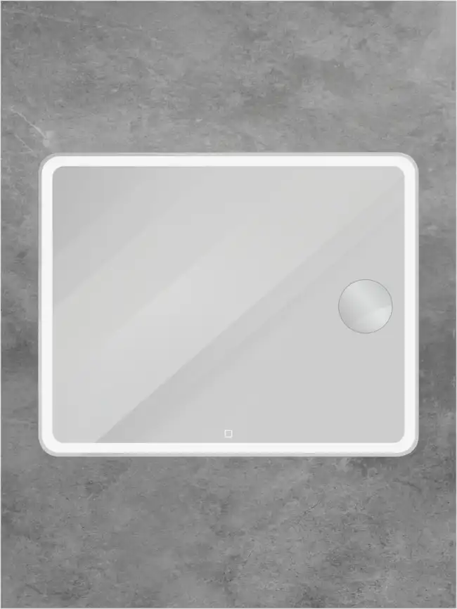Зеркало BelBagno SPC-MAR-1000-800-LED-TCH-LNZ с подсветкой и встроенной линзой 3-х кратного увеличения фото 1