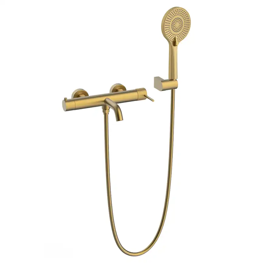 Смесители для ванны AVS Pulse 811-011-BG, брашированное золото фото 1