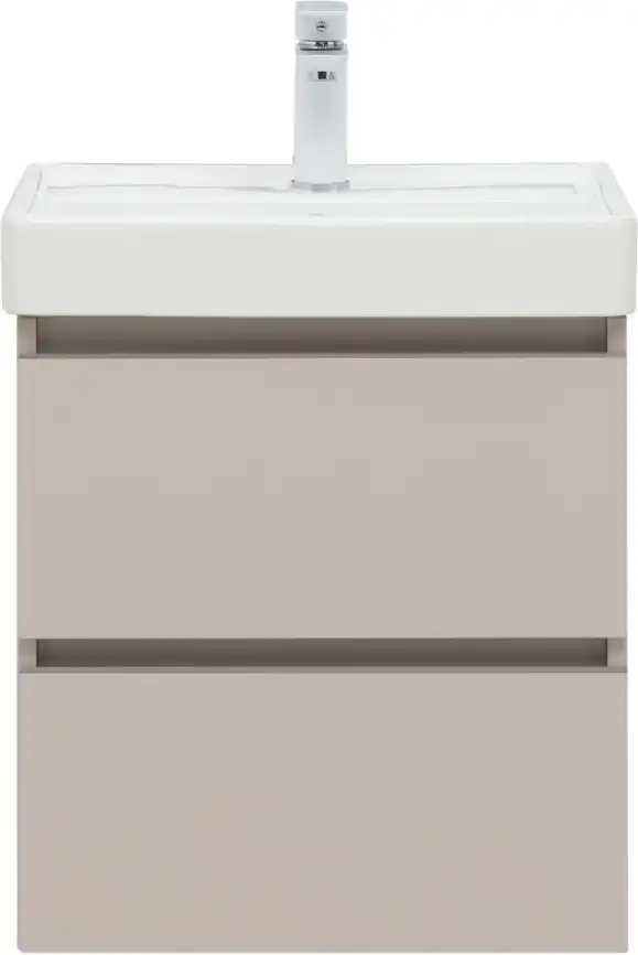 Тумба под раковину Aquanet Вега 2.0 50 бежевый, подвесная, 337940 фото 8