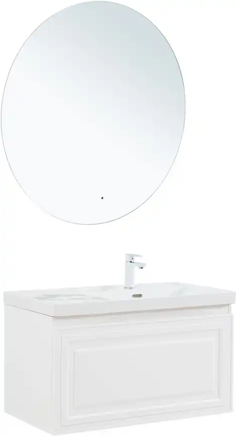 Тумба под раковину Aquanet Агата 90 белый сатин, 345482 фото 10