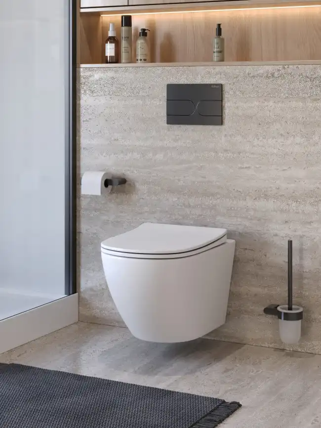 Унитаз подвесной BelBagno MARINO-TOR BB7026CH-TOR/SC безободковый с сиденьем и смывом TORNADO фото 14