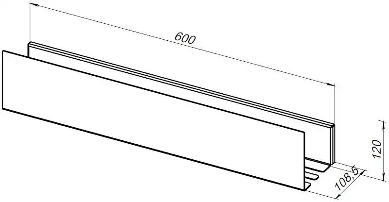 Полка Aquanet Магнум Н 60x12 белая матовая, 341538 фото 2