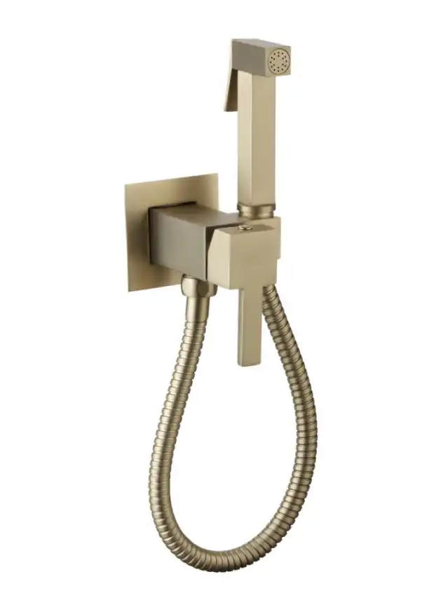 Гигиенический душ со смесителем CeramaLux KBS/006, цвет бронза фото 1