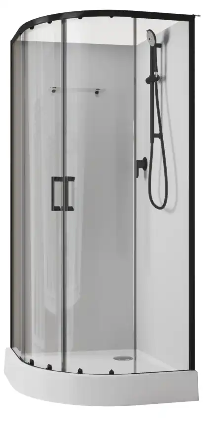 Душевая кабина Aquanet Passion EVO 100R Black 100x100 фото 3