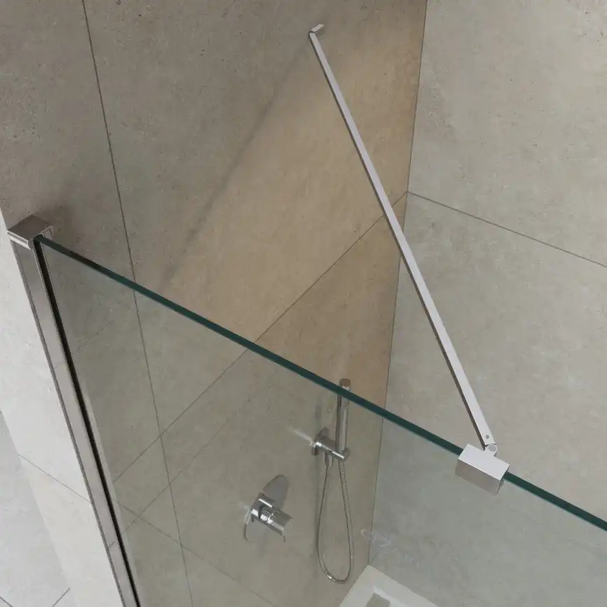 Душевая перегородка универсальная CEZARES LIBERTA-L-1-TB-70-C-Cr стекло Прозрачное, профиль Хром фото 2