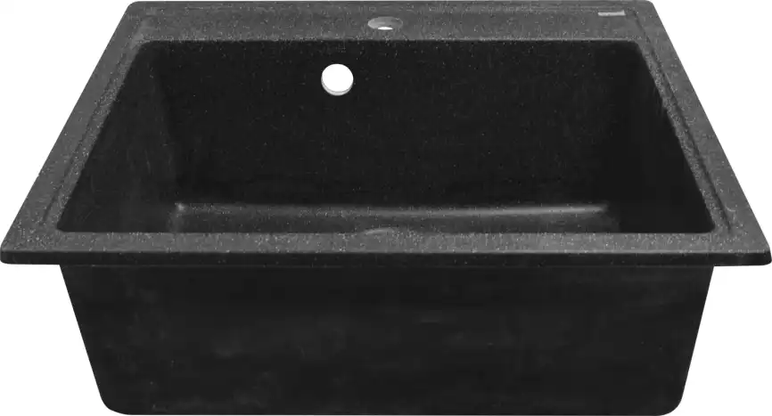 Кухонная мойка AZARIO Litos 570x505x200 искусственный мрамор, цвет Черный (CS00078325) фото 3