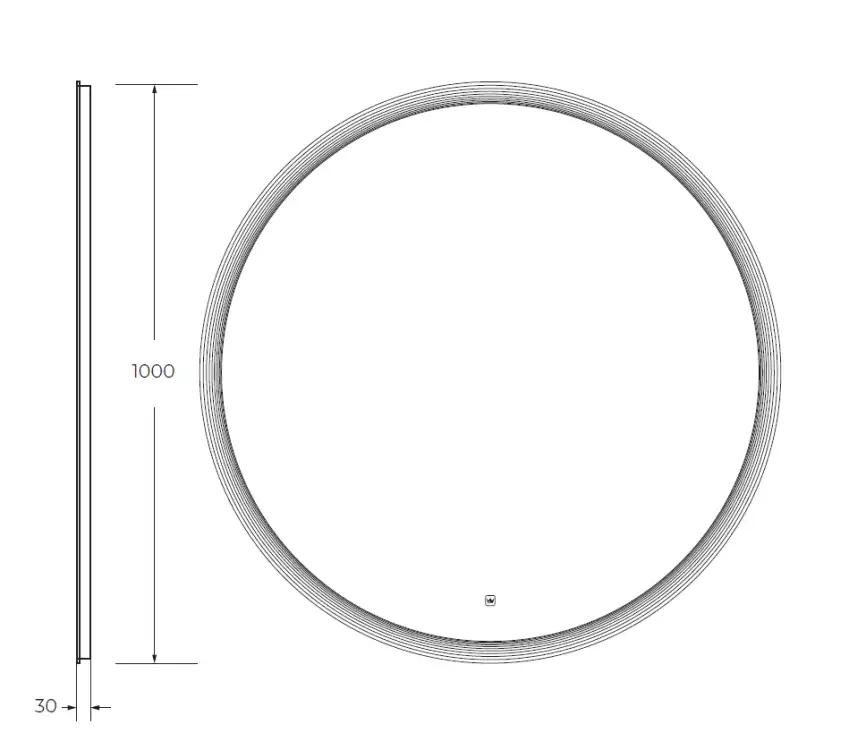 Зеркало Cezares CZR-SPC-ECO-1000-LED-TCH фото 11