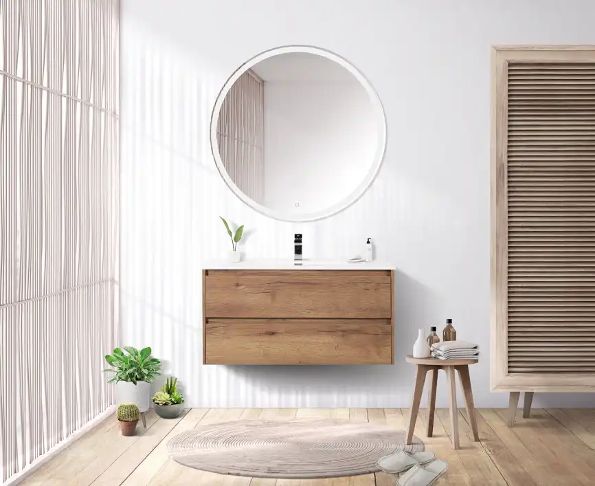 Тумба под раковину BelBagno KRAFT-900-2C-SO-RT подвесная Rovere Tabacco фото 9