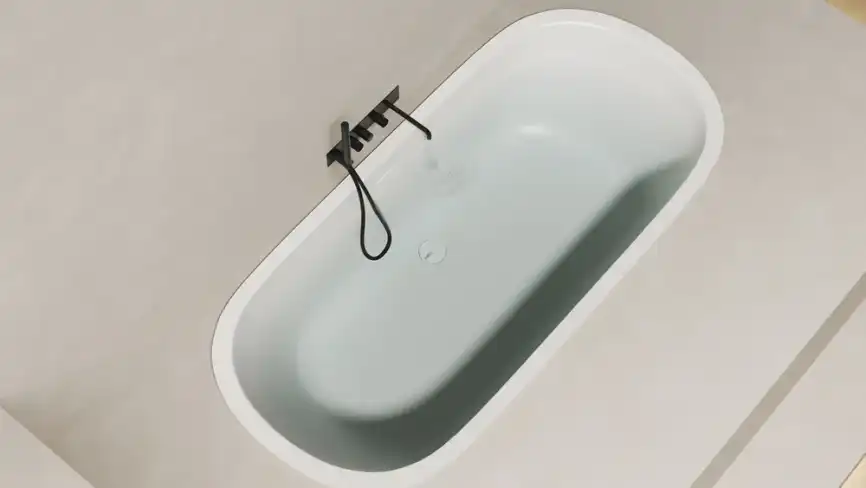 Ванна Salini ORNELLA 170х70 104623M из материала S-Stone, Белая матовая фото 3