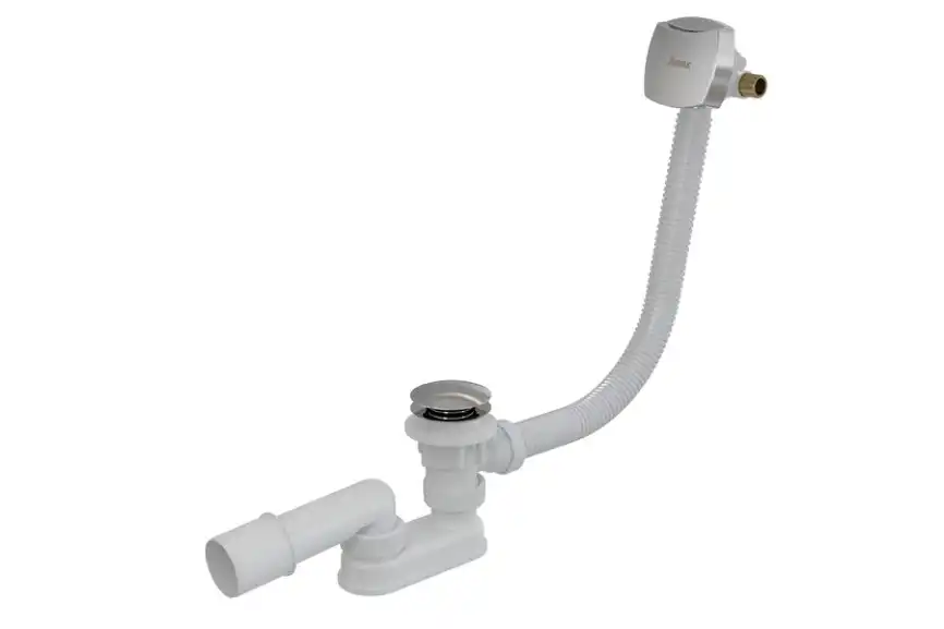 Слив-перелив Ravak X01438 для ванны, полуавтомат с наливом, хром фото 1