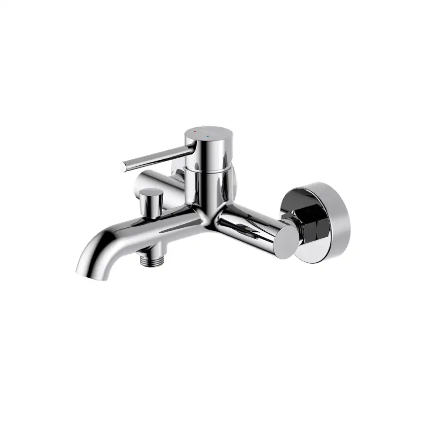 Комплект смесителей для ванны Aquatek Европа AQ1330CR, 3 в 1 однорычажный, Хром фото 6