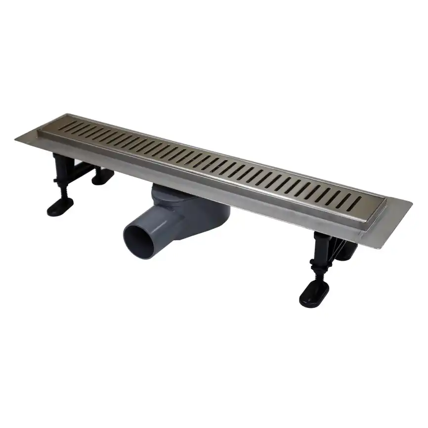 Душевой лоток Azario Stick 80 см AZPP01-80 Stick с перфорированной решеткой, Хром матовый фото 1