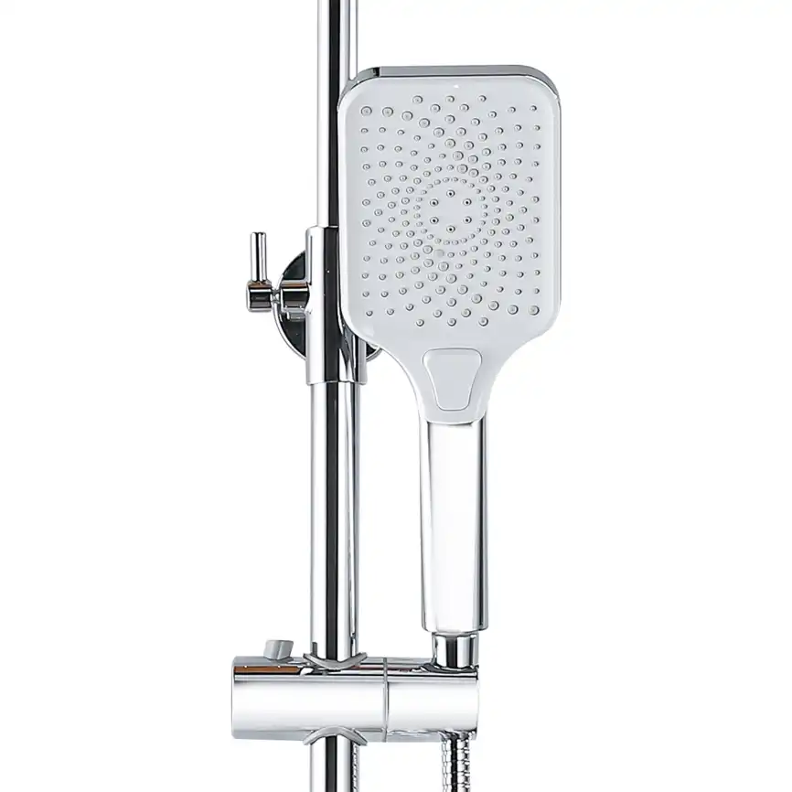 Душевая система Azario ARIZONA AZ-20S для ванны с изливом, верхний и ручной душ, Хром фото 4