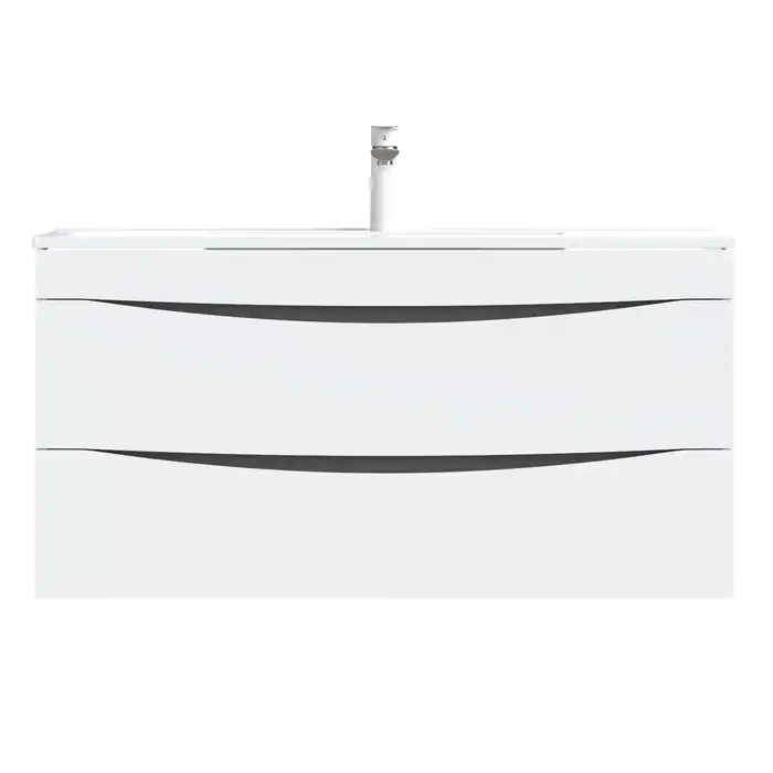 Тумба с раковиной IDDIS Cloud 100, подвесная, Белая, CLO10W1i95K фото 3