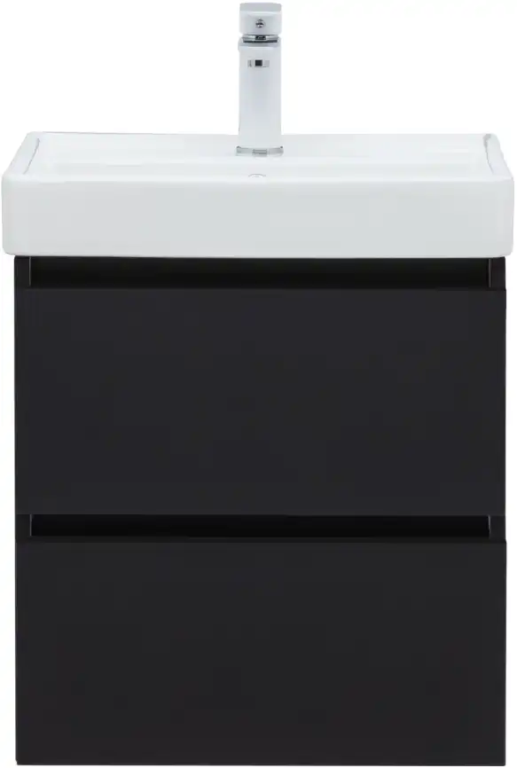 Тумба под раковину Aquanet Вега 2.0 50 черный, подвесная, 337952 фото 9