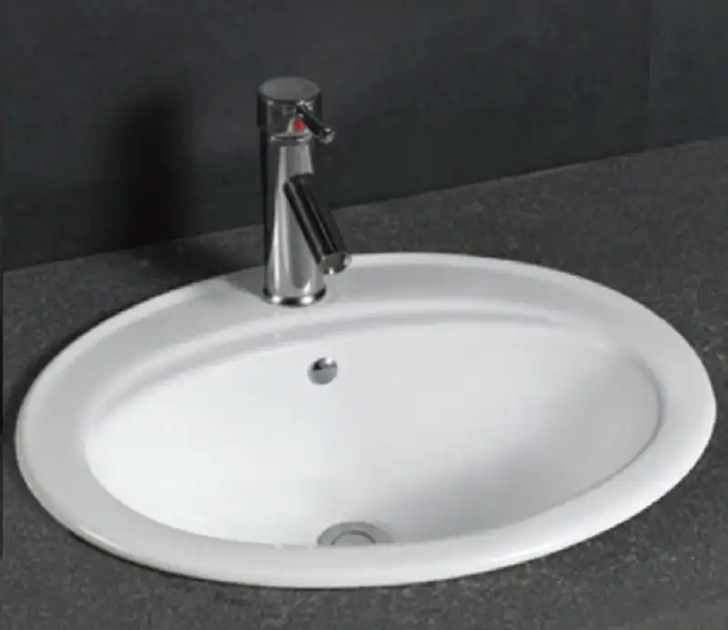 Умывальник CeramaLux 9413 560х480х190 Полувстраиваемая цвет Белый фото 4