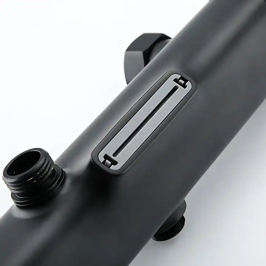 Душевая система Gappo G2495-76 с тропическим душем и термостатом, Черный матовый фото 10