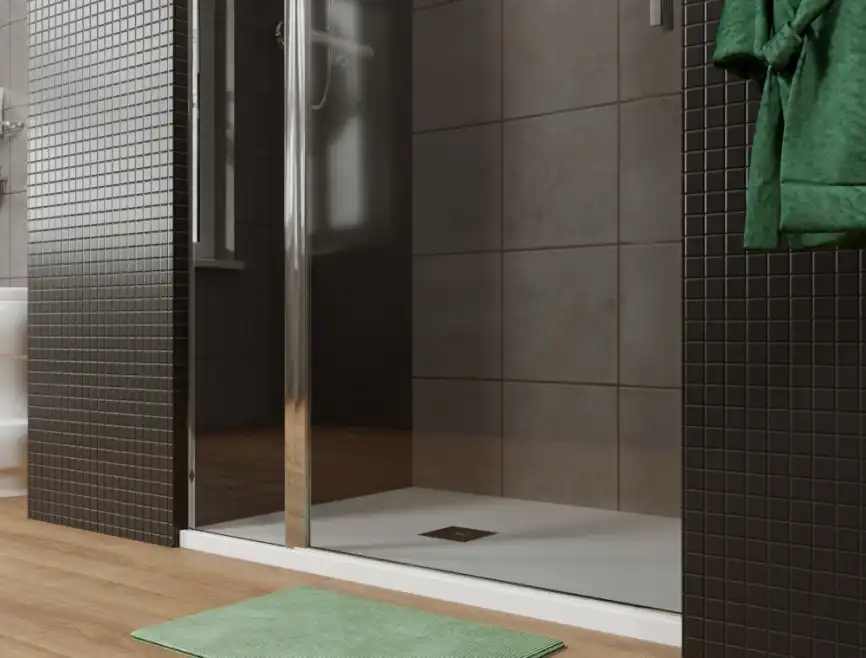 Душевая дверь Allen Brau Priority 140 см, 3.31010.00G, профиль Хром, стекло Тонированное фото 5