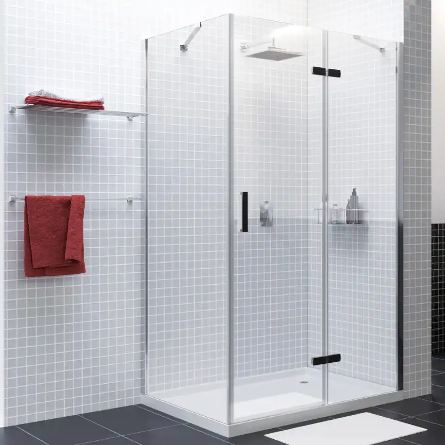 Душевой уголок WasserKRAFT Aller 10H 120х90 10H07RBLACK профиль Черный / Хром стекло Прозрачное фото 5