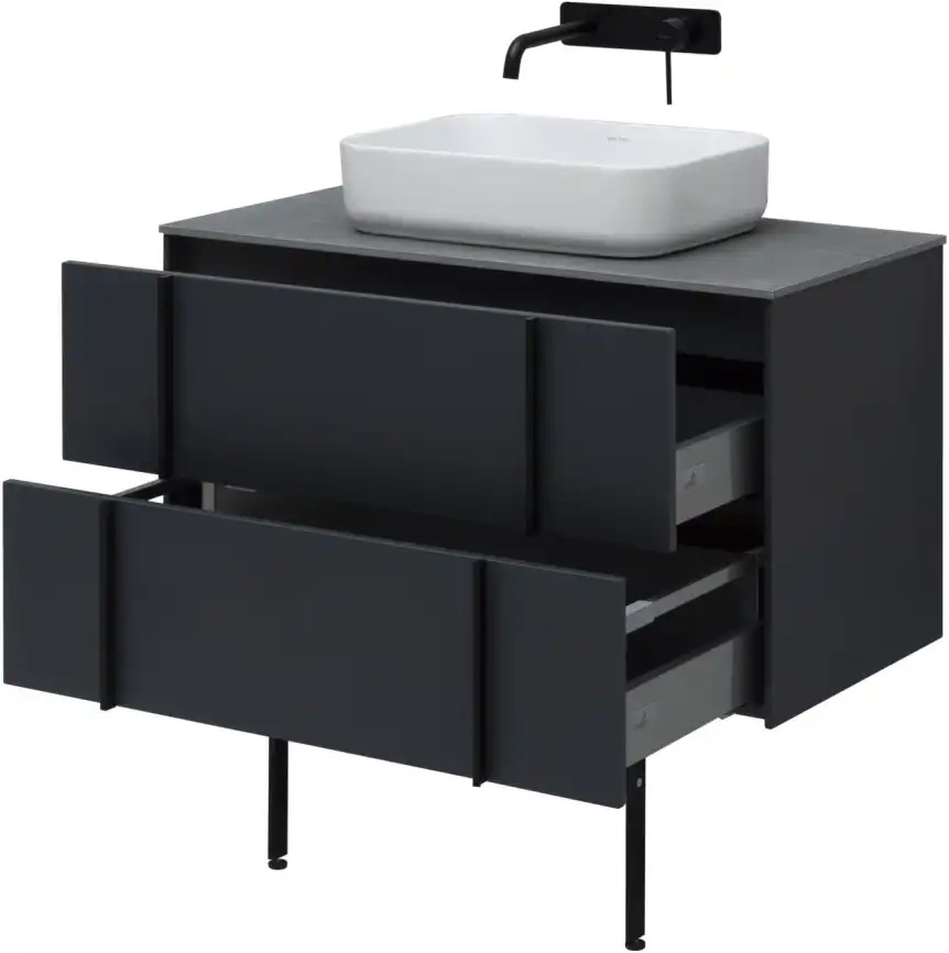 Тумба под раковину Allen Brau Reality 90 1.32006.AM антрацит матовый фото 18