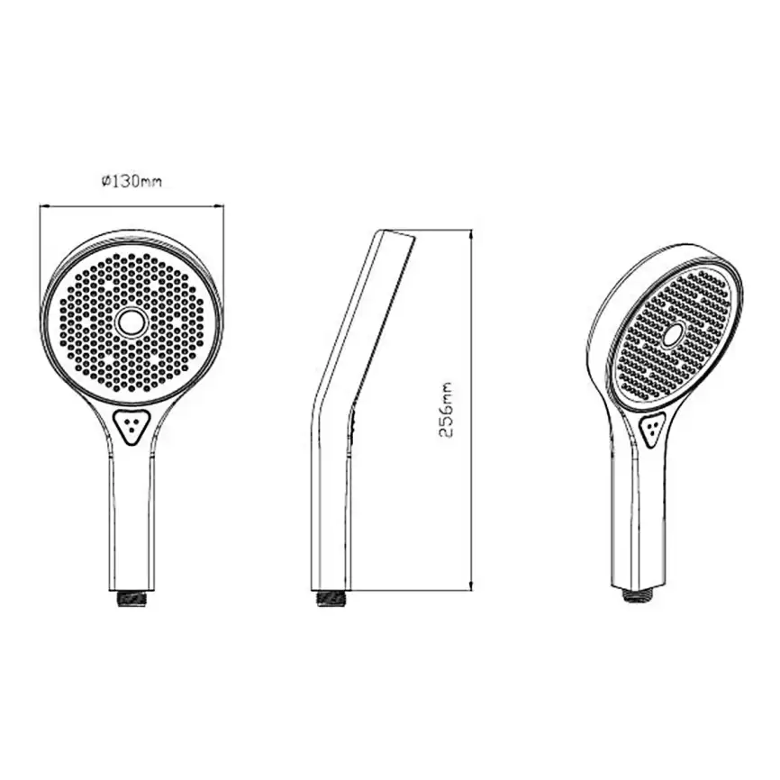 Ручной душ с шлангом Vincea  VSHN-42HMB VSHN-42HMB, черный матовый фото 3