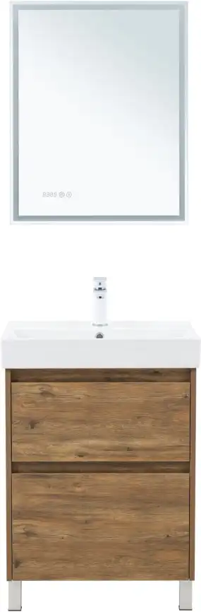 Тумба под раковину Aquanet Nova Lite 2.0 60 напольная, дуб рустикальный, 346343 фото 8