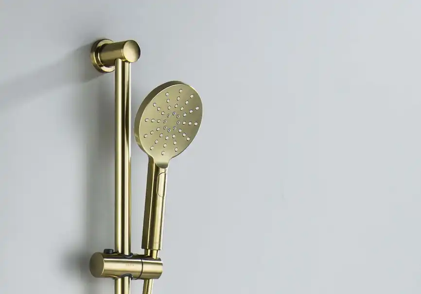 Душевой гарнитур Aquatek Оберон AQ2016BG, Золото матовое фото 6