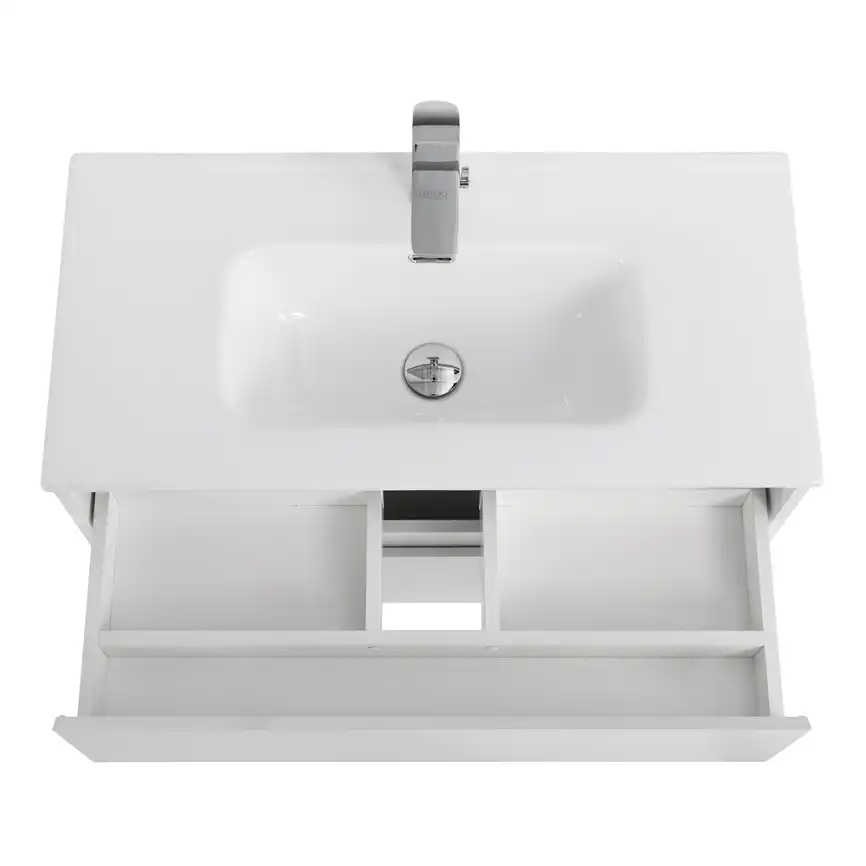 Тумба под раковину BelBagno KRAFT 39-800/390-2C-SO-BO подвесная Bianco Opaco фото 5