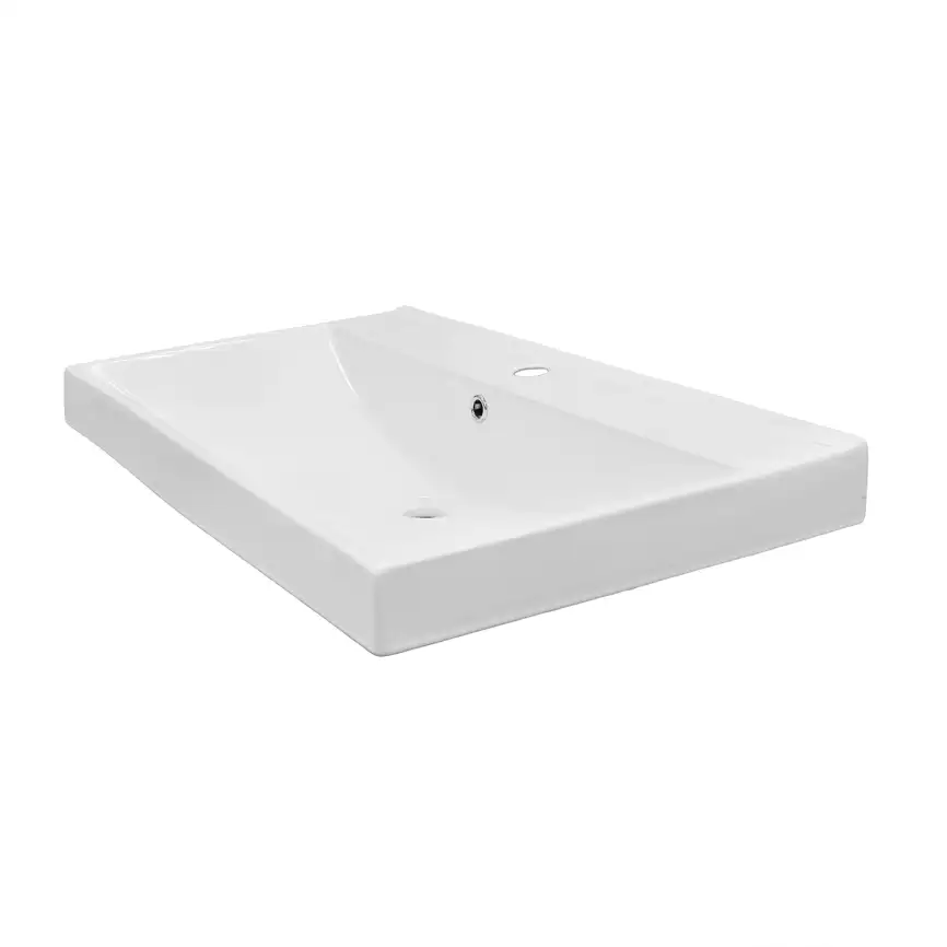 Тумба с раковиной Azario Эстима 80 CS00094636, напольная, Белая глянцевая фото 7