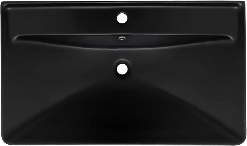 Раковина Aquanet Ирис 80 329249 прямоугольная, Черная матовая фото 3