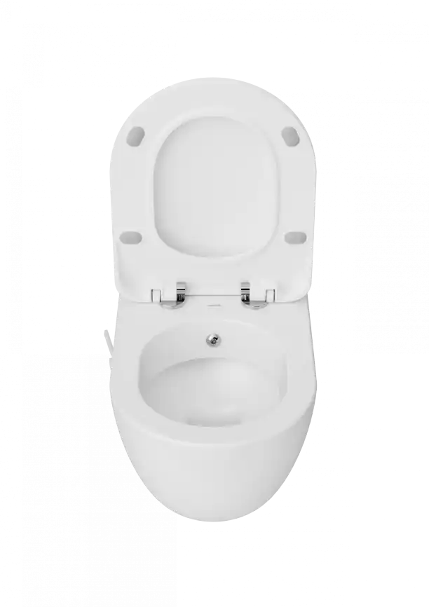 Унитаз подвесной с биде Creavit Free FE320-34CB00E-0001 с сиденьем микролифт Белый фото 3