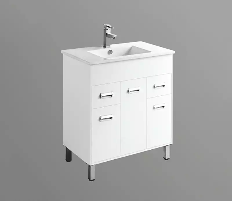 Умывальник CeramaLux 9080E 815х465х150 Полувстраиваемая цвет Белый фото 3