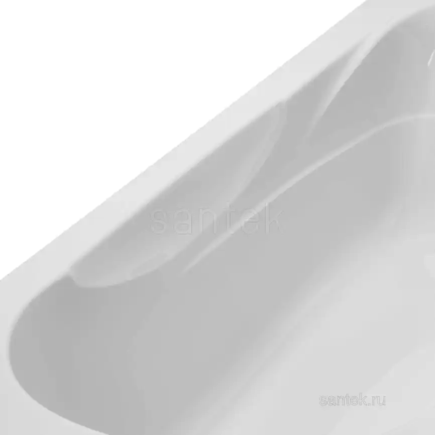 Акриловая ванна Santek Casablanca 170х80 1WH302441 прямоугольная, Белая фото 3