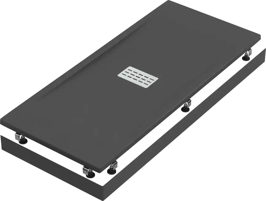 Душевой поддон Good Door Flow 120х70 из искусственного камня, Черный ЛП00125 фото 2