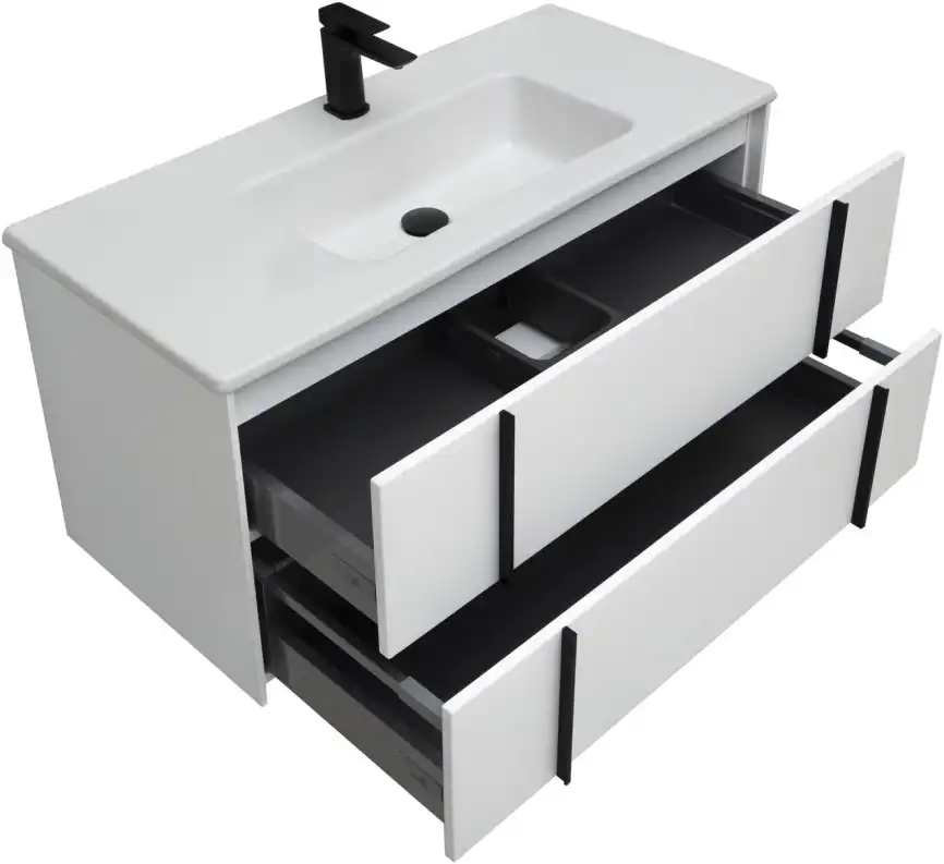 Тумба под раковину Allen Brau Reality 100 1.32007.WM белый матовый фото 9