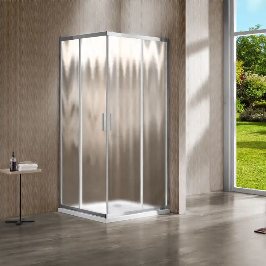 Душевой уголок Vincea Garda 120х110 VSS-1G1112CH, профиль хром, стекло Матовое фото 1