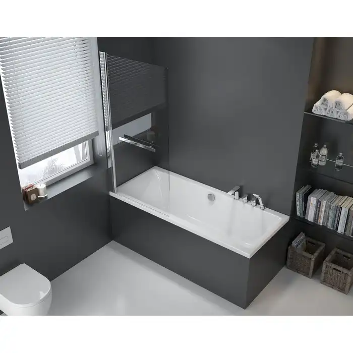 Акриловая ванна Excellent PRYZMAT 180х80 WAEX.PRY18WH прямоугольная, Белая фото 4