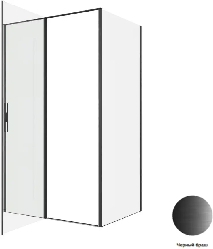 Душевой уголок Allen Brau Priority 120x90 3.31033.BBA + 3.31045.BBA черный браш фото 5