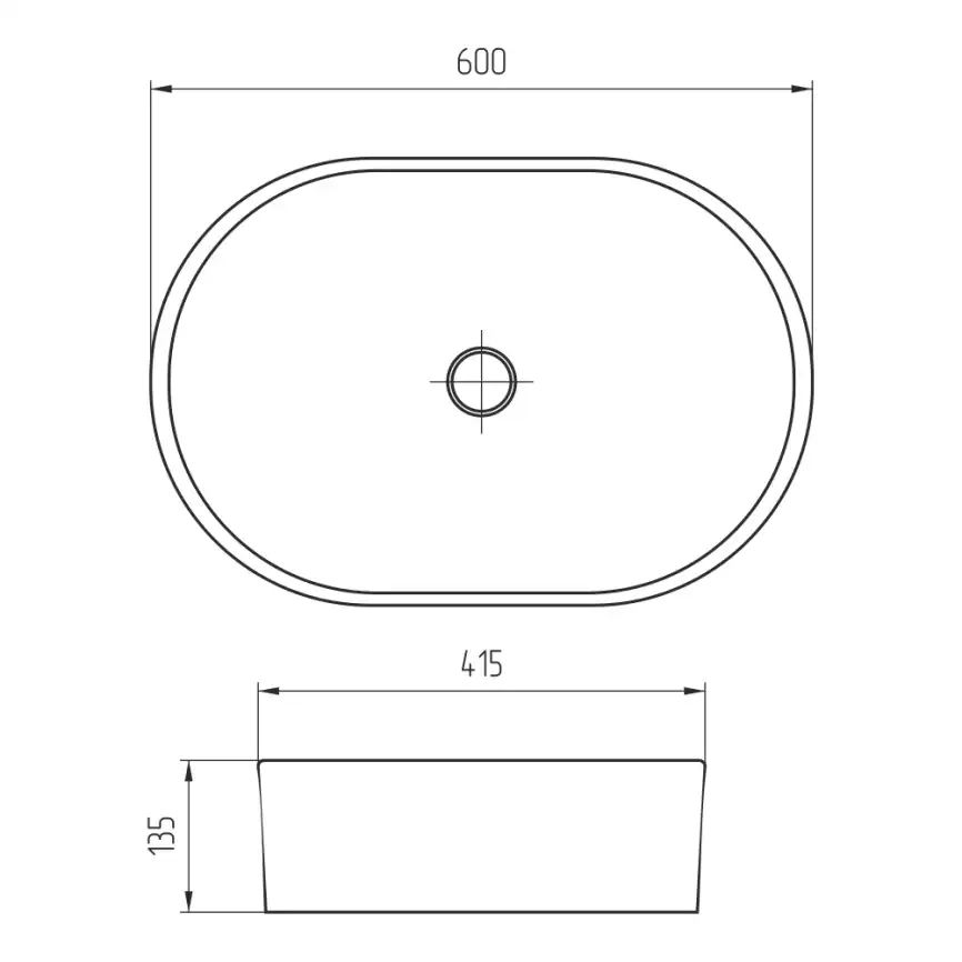 Раковина AVS Селеста 60x42 белая матовая фото 3