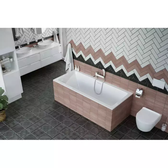 Акриловая ванна Excellent Heaven Slim 180х80 WAEX.HEV18WHS с тонким бортом, встраиваемая, Белая фото 5
