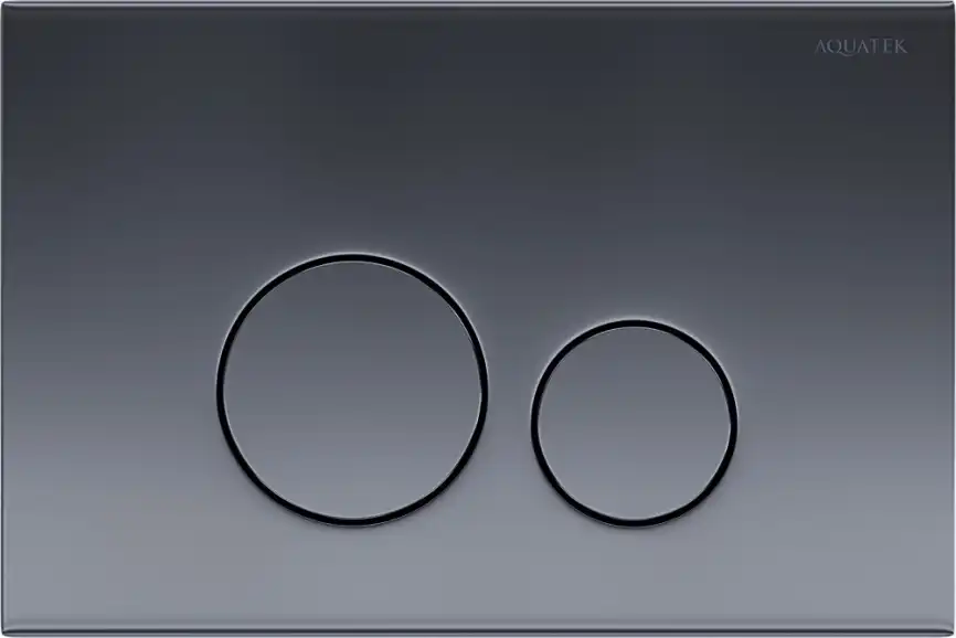 Кнопка смыва Aquatek KDI-0000039, Серый графит фото 1