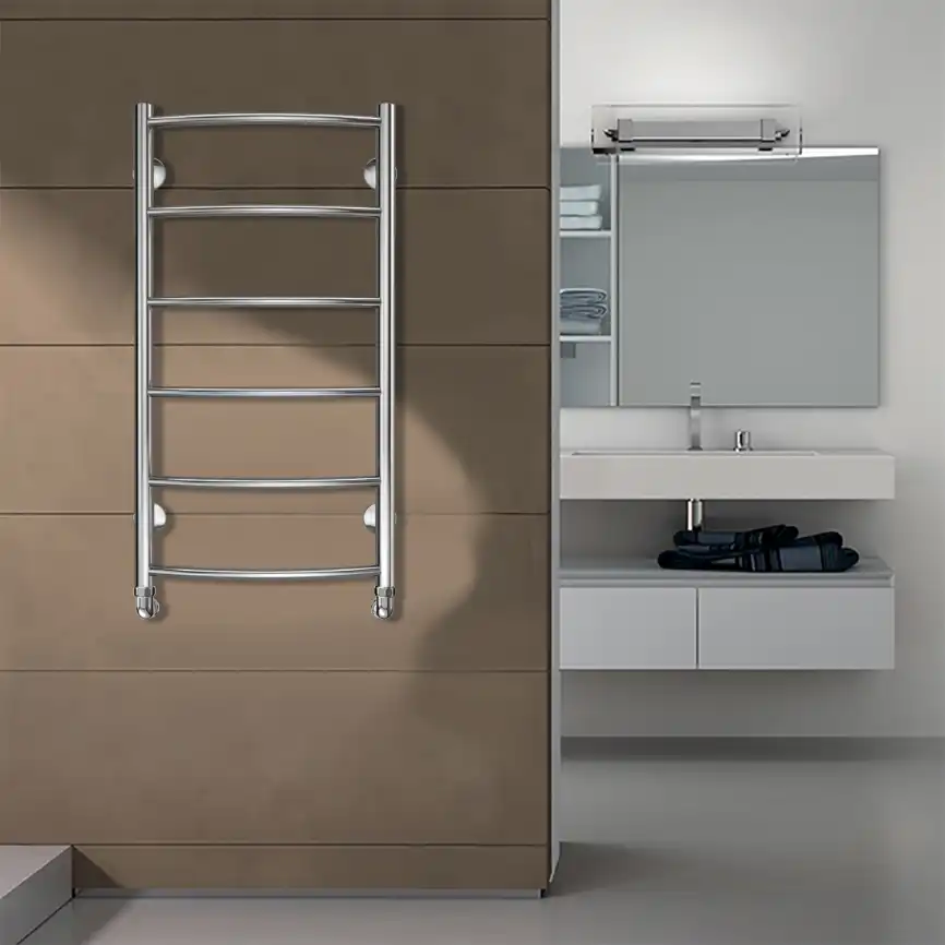 Полотенцесушитель водяной Azario VERONA 40х80 AZ04148 П6 нижнее подключение 1/2