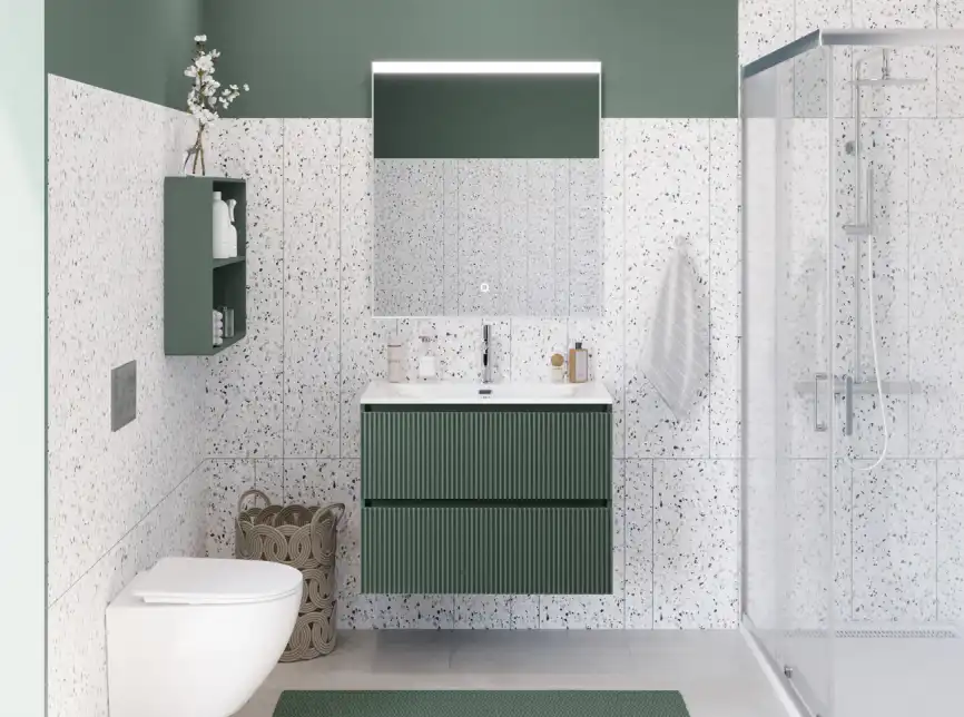 Тумба под раковину BelBagno UNO-MINI-800-2C-SO-VO подвесная, Еловый Матовый фото 10