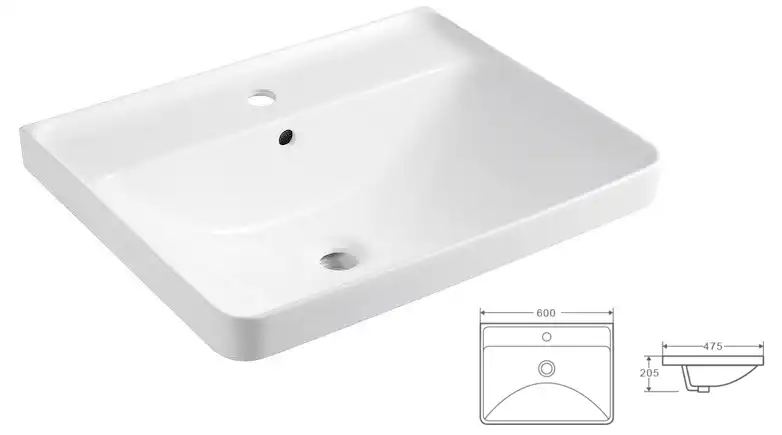 Тумба с раковиной Azario Мила 60 CS00085830, напольная, Белая матовая фото 8