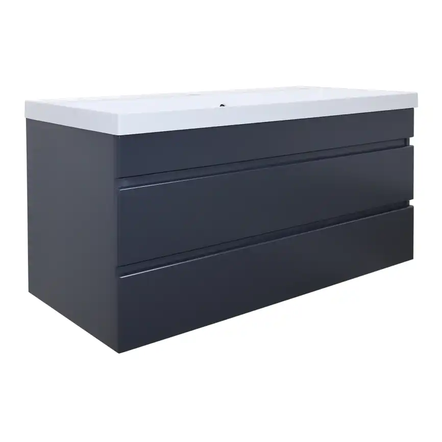 Тумба с раковиной Azario Эстима 100 CS00094586, подвесная, Графит фото 1