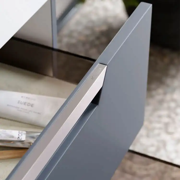 Тумба с раковиной подвесная Aqwella 5 Stars Cube 90 см, CUB0109GR, цвет Серый фото 7