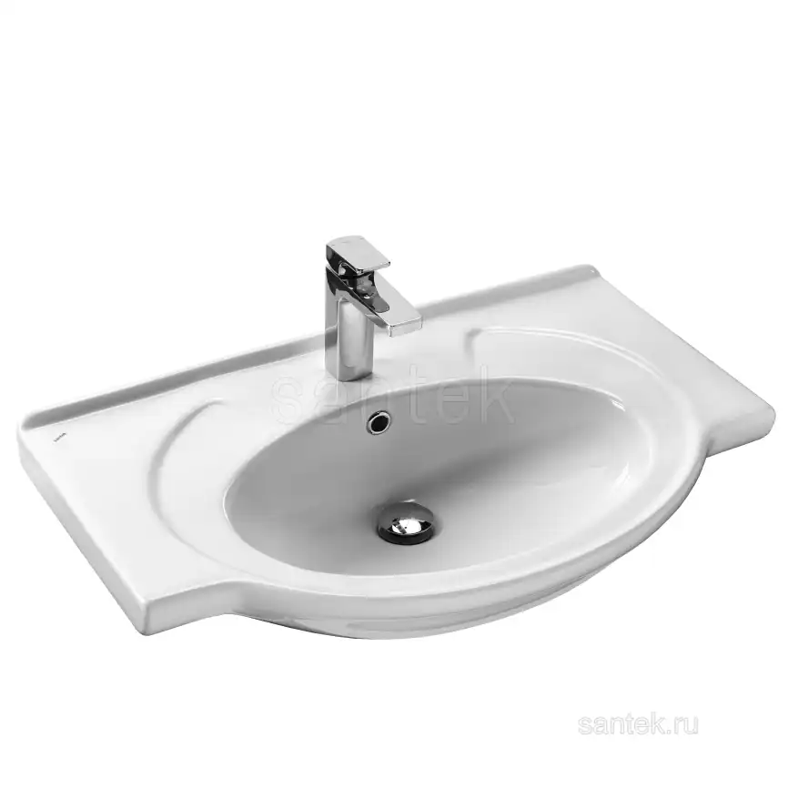 Раковина Santek Байкал 75 отверстие под смеситель 1WH110259 фото 1