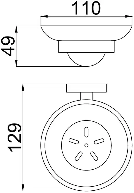 Мыльница для ванной Allen Brau Priority 6.31005-31 белый/черный матовый фото 2