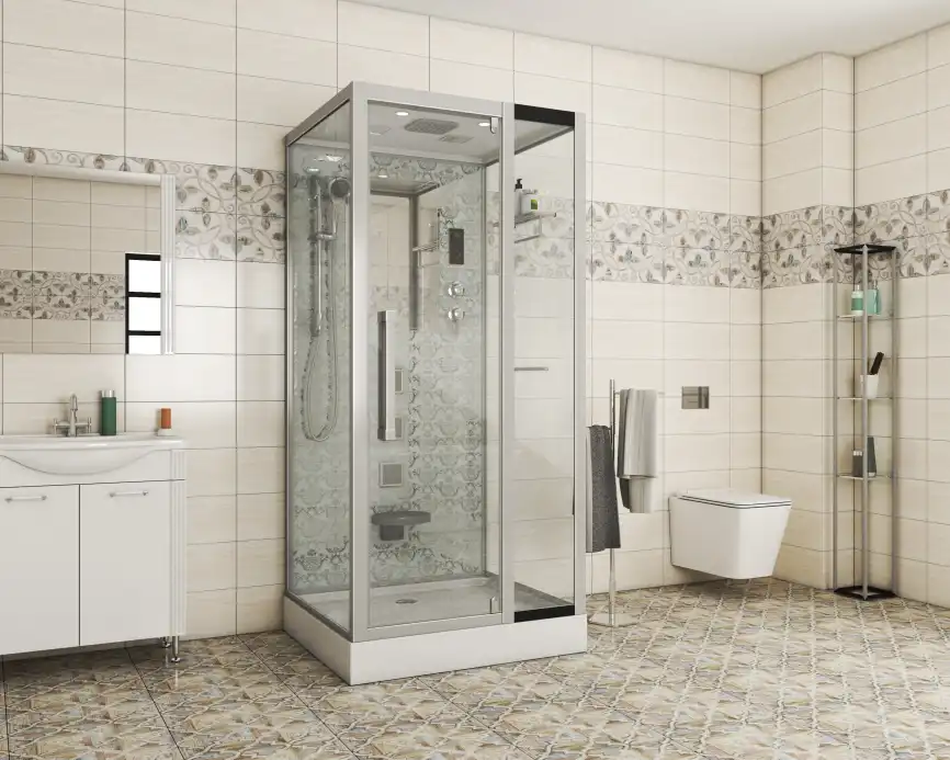 Душевая кабина Niagara Luxe 100х90х215 NG-7714W низкий поддон, с гидромассажем фото 2